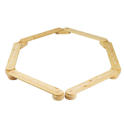 Balansbalk i trä - 6 element
