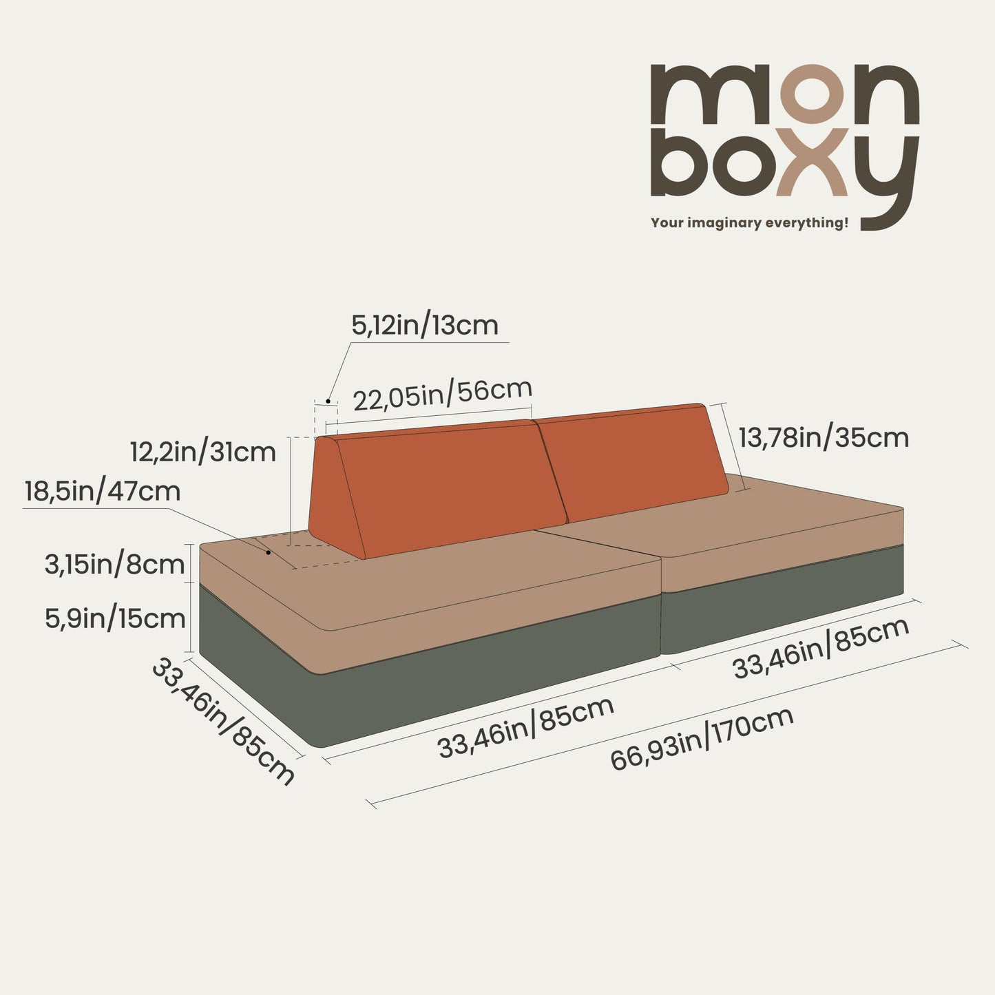 Monboxy lekmadrass - Laxrosa